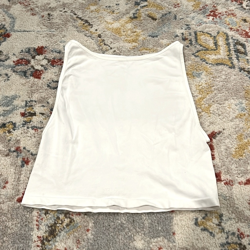 white crop top
